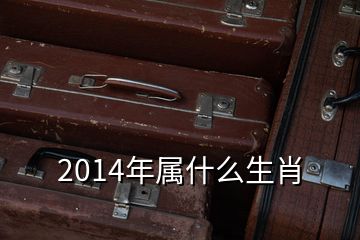 2014年屬什么生肖