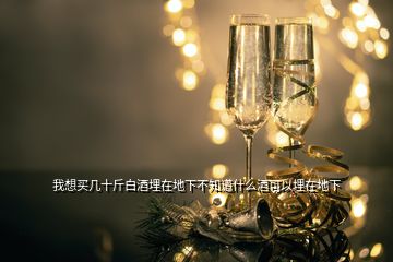 我想買幾十斤白酒埋在地下不知道什么酒可以埋在地下