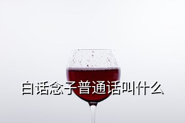 白話念子普通話叫什么