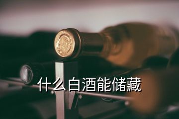 什么白酒能儲藏