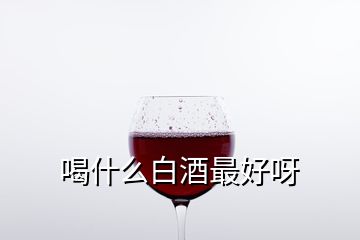 喝什么白酒最好呀