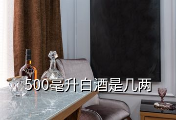 500毫升白酒是幾兩