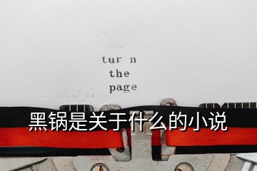 黑鍋是關(guān)于什么的小說