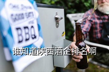 誰知道陜西酒企排名啊