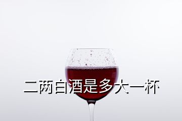 二兩白酒是多大一杯