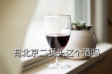 有北京二鍋頭這個(gè)酒嗎