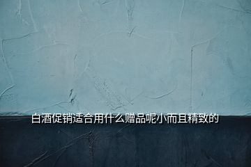 白酒促銷適合用什么贈品呢小而且精致的