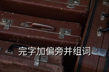 完字加偏旁并組詞