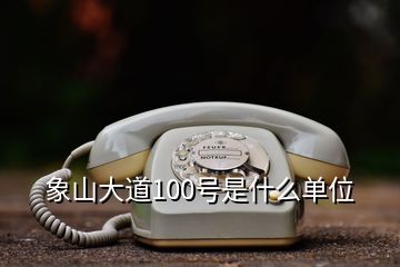 象山大道100號(hào)是什么單位