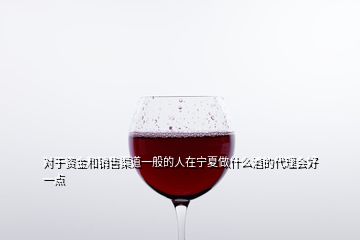 對于資金和銷售渠道一般的人在寧夏做什么酒的代理會好一點