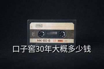 口子窖30年大概多少錢