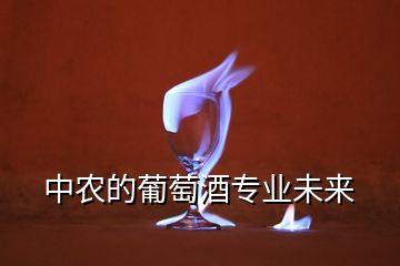 中農(nóng)的葡萄酒專業(yè)未來