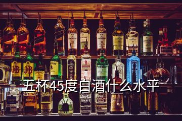 五杯45度白酒什么水平