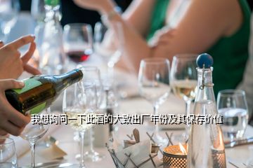 我想詢問一下此酒的大致出廠年份及其保存價(jià)值