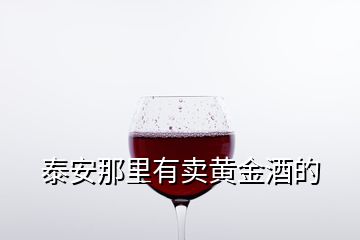 泰安那里有賣(mài)黃金酒的