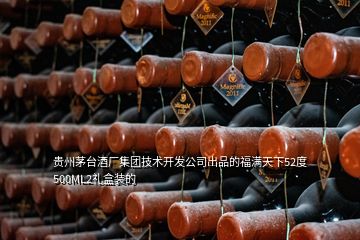 貴州茅臺酒廠集團技術開發(fā)公司出品的福滿天下52度500ML2禮盒裝的