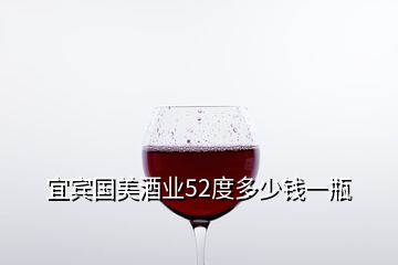 宜賓國美酒業(yè)52度多少錢一瓶