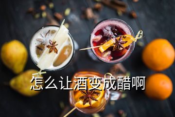 怎么讓酒變成醋啊