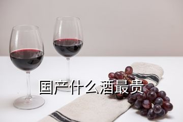 國產(chǎn)什么酒最貴