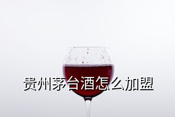 貴州茅臺酒怎么加盟