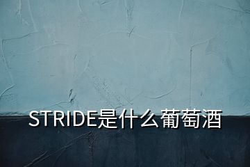 STRIDE是什么葡萄酒