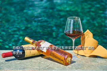 百威紅色鋁罐啤酒總廠商在哪里還有原漿啤酒得總廠商在哪里搜