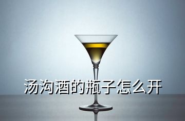 湯溝酒的瓶子怎么開(kāi)