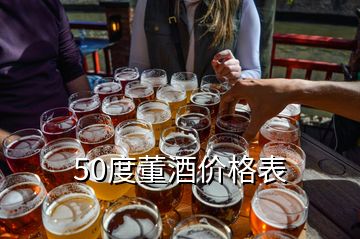 50度董酒價格表