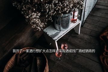 我開了一家酒行想擴(kuò)大點(diǎn)怎樣去采購酒或找廠商經(jīng)銷商的