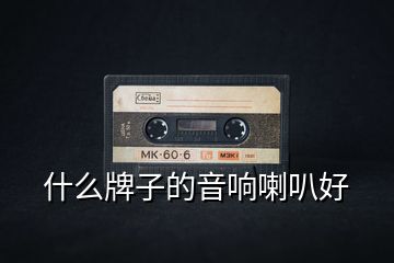 什么牌子的音響喇叭好