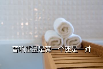 音響重量是算一個還是一對