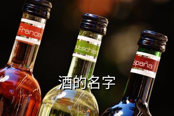 酒的名字