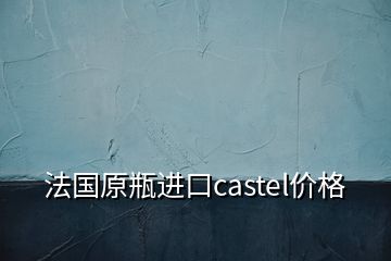 法國原瓶進(jìn)口castel價格