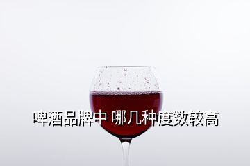 啤酒品牌中 哪幾種度數(shù)較高