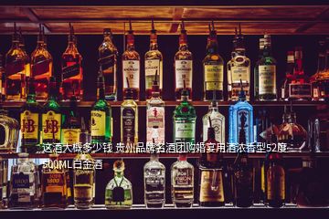 這酒大概多少錢 貴州品牌名酒團(tuán)購婚宴用酒濃香型52度500ML白金酒