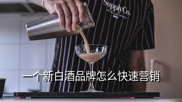 一個(gè)新白酒品牌怎么快速營(yíng)銷