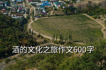 酒的文化之旅作文600字