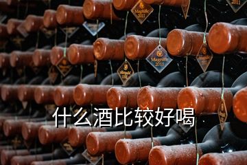 什么酒比較好喝