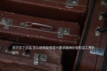 蘇寧買了次品 怎么賠償能夠提出要求精神補償和誤工費補償嗎