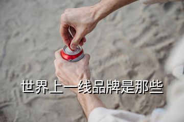 世界上一線品牌是那些