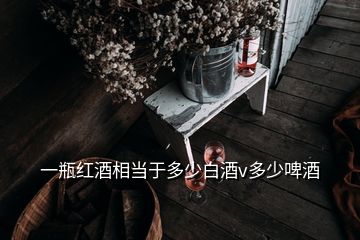 一瓶紅酒相當于多少白酒v多少啤酒