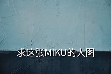 求這張MIKU的大圖