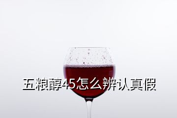 五糧醇45怎么辨認真假