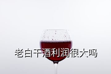 老白干酒利潤(rùn)很大嗎