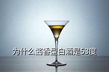 為什么醬香型白酒是53度