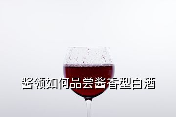 醬領如何品嘗醬香型白酒