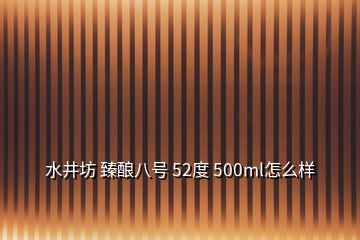 水井坊 臻釀八號(hào) 52度 500ml怎么樣