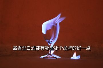 醬香型白酒都有哪些哪個(gè)品牌的好一點(diǎn)