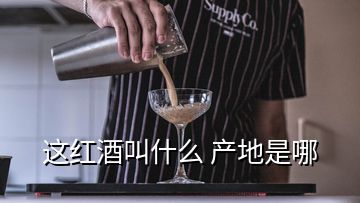 這紅酒叫什么 產(chǎn)地是哪