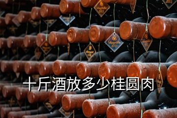 十斤酒放多少桂圓肉